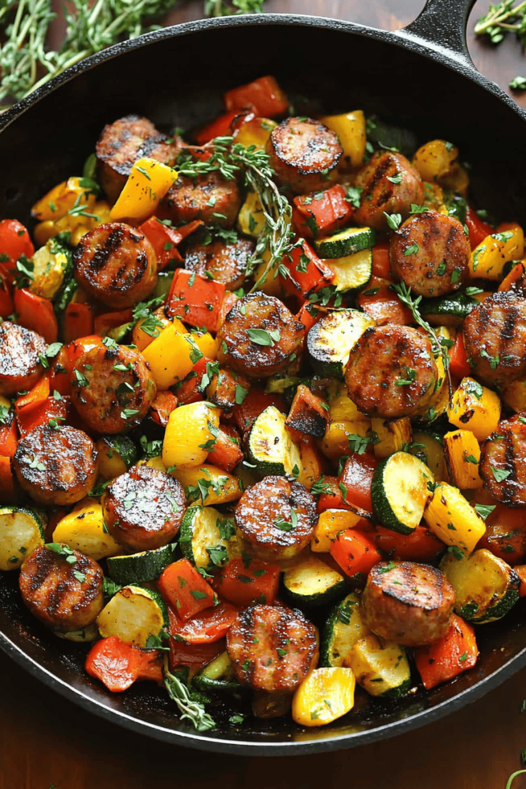 Sausage and Veggies Skillet