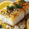 Seared cod