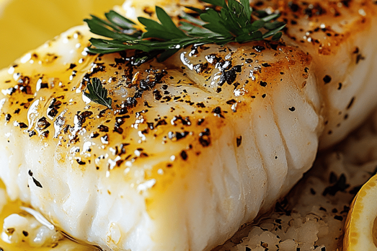 Seared cod
