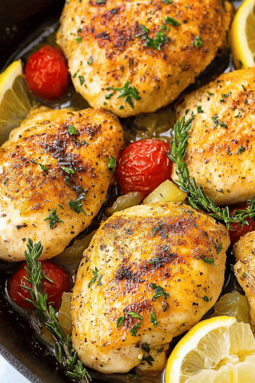 Spiced lemon chicken