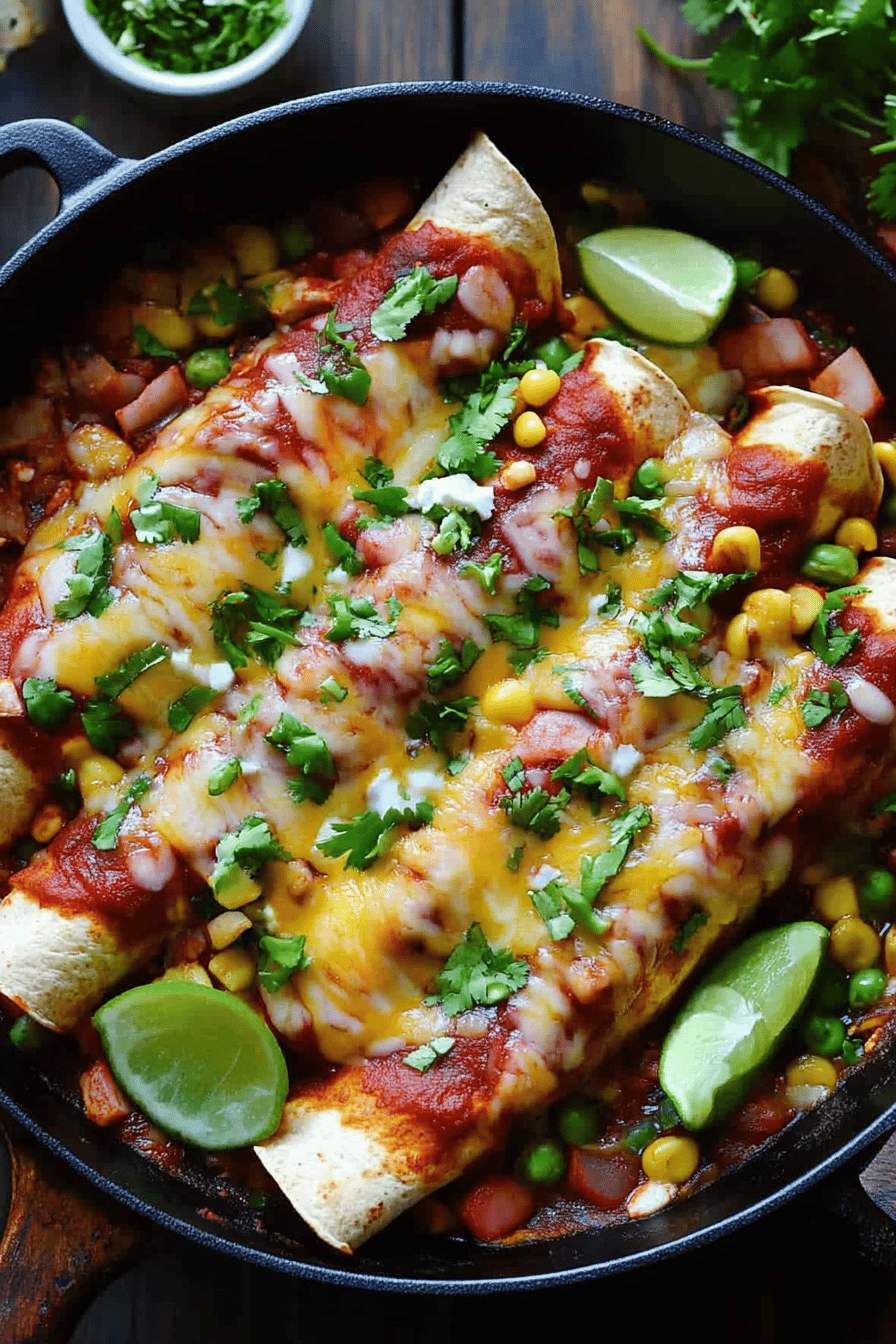 Steak Enchiladas Recipe slice on plate showing perfect texture and swirl pattern
