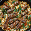 Steak Orzo