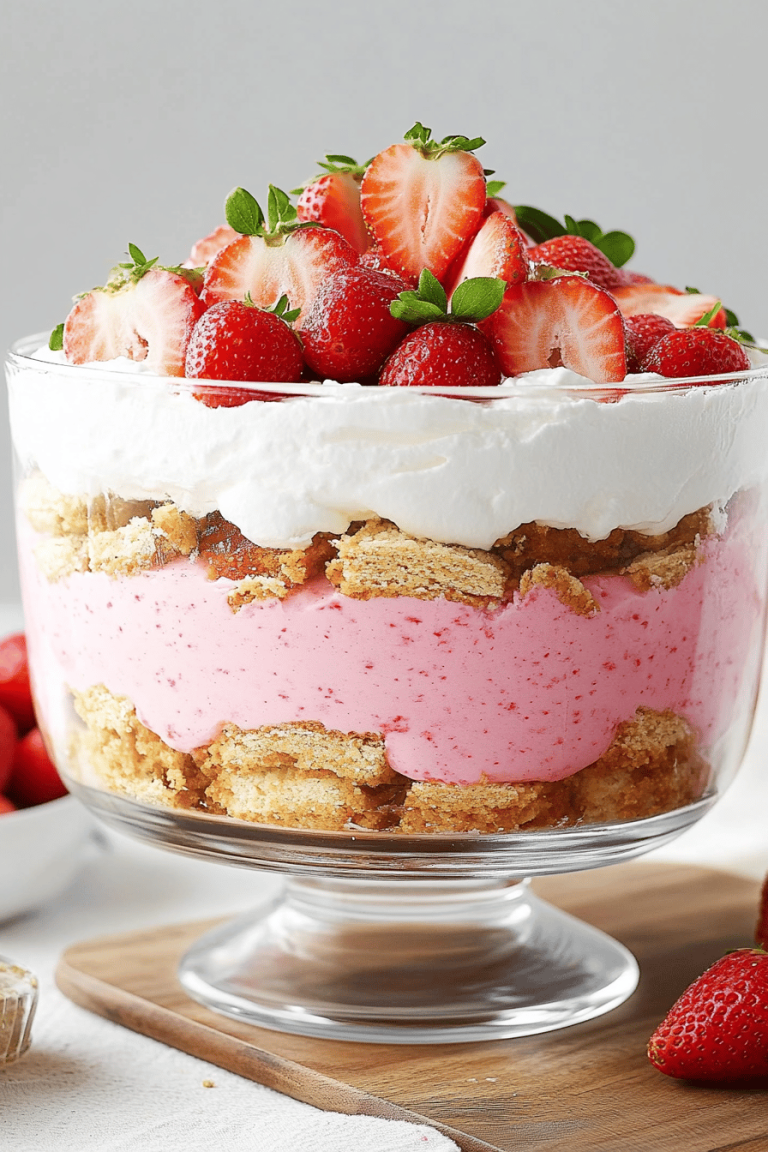 Strawberry Lasagna Trifle