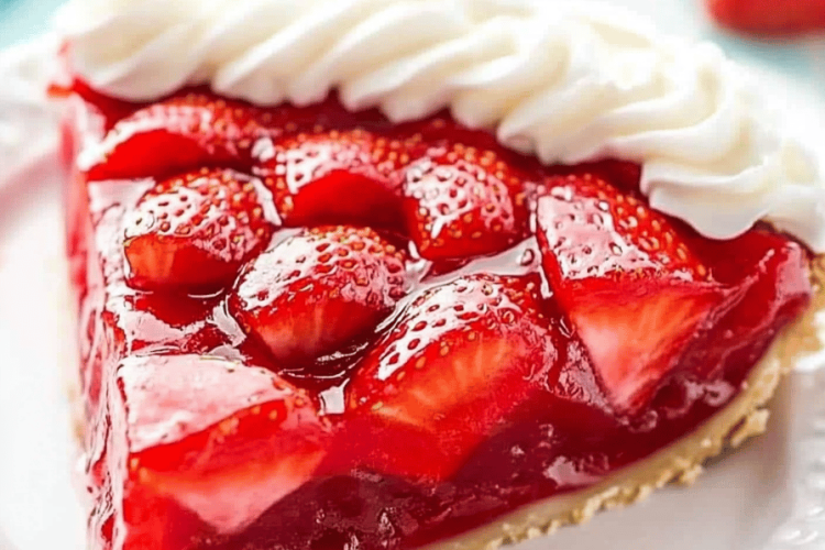 Strawberry jello pie