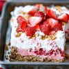 Strawberry pretzel dessert