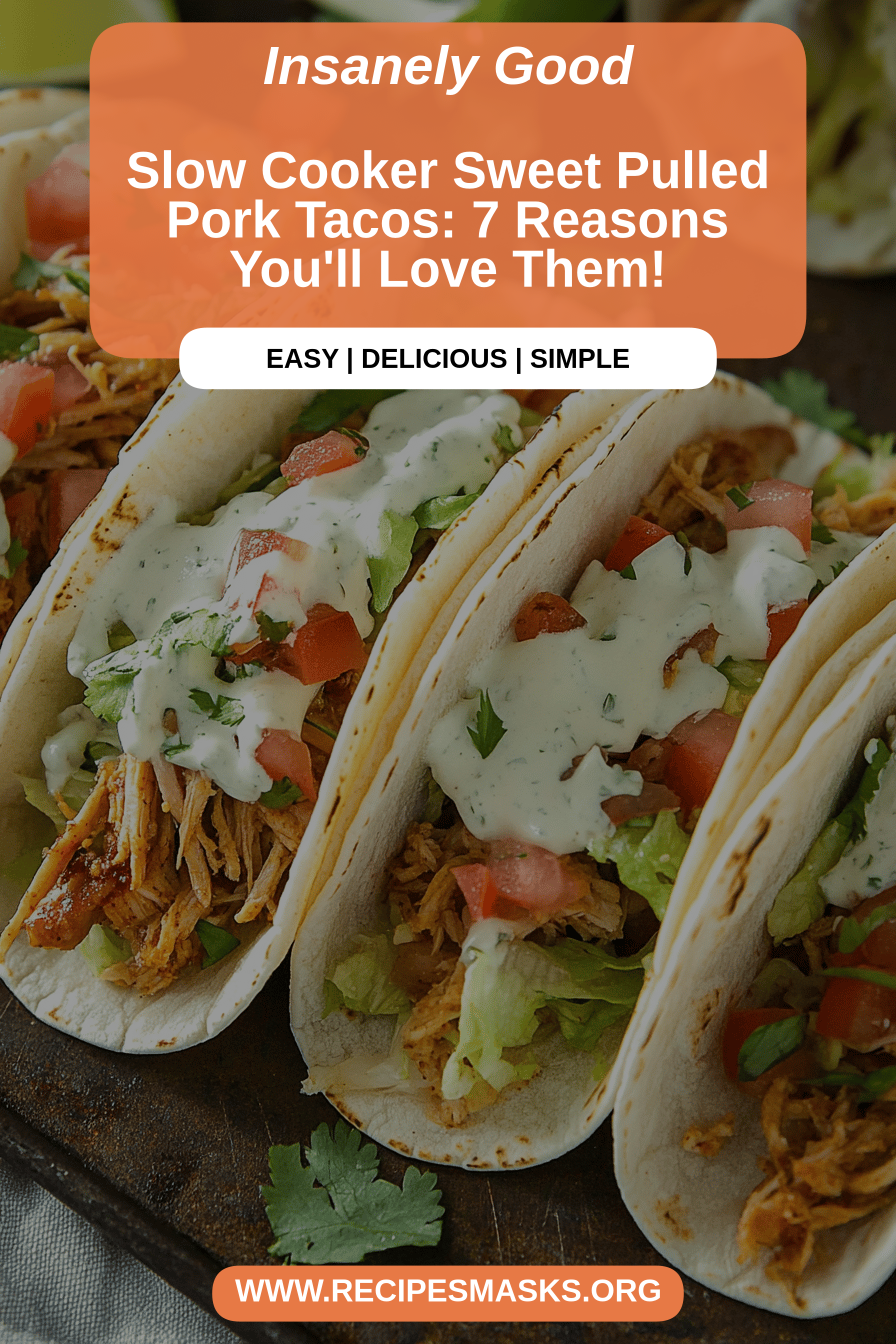 Sweet Pulled Pork Tacos final dish beautifully presented and ready to serve