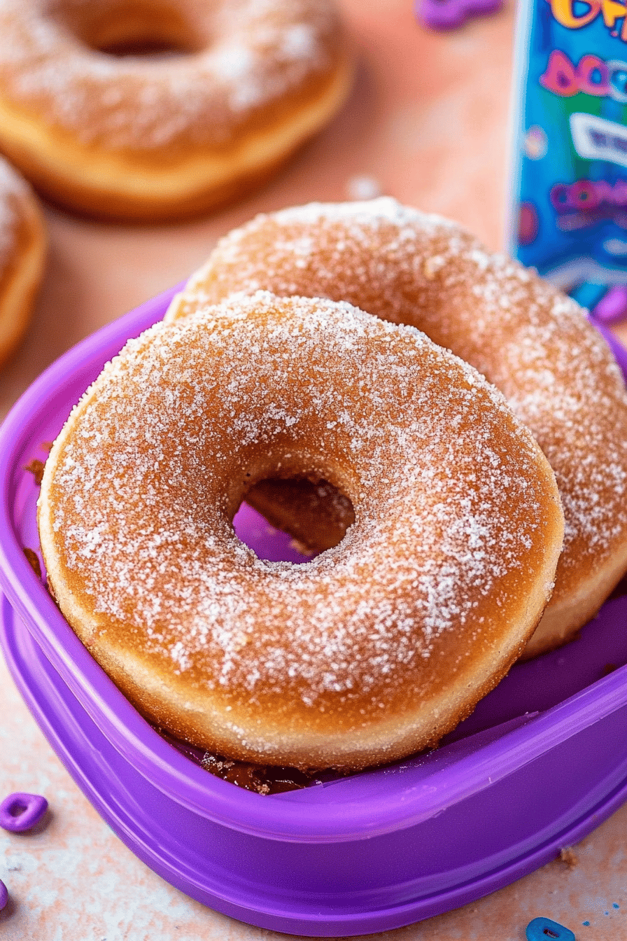 Uncrustables donuts ingredients organized and measured on kitchen counter
