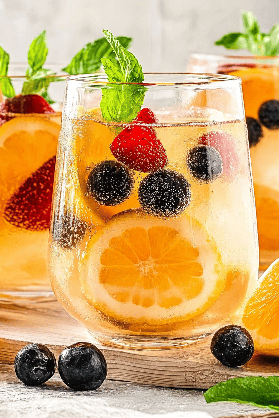 White Sangria slice on plate showing perfect texture and swirl pattern