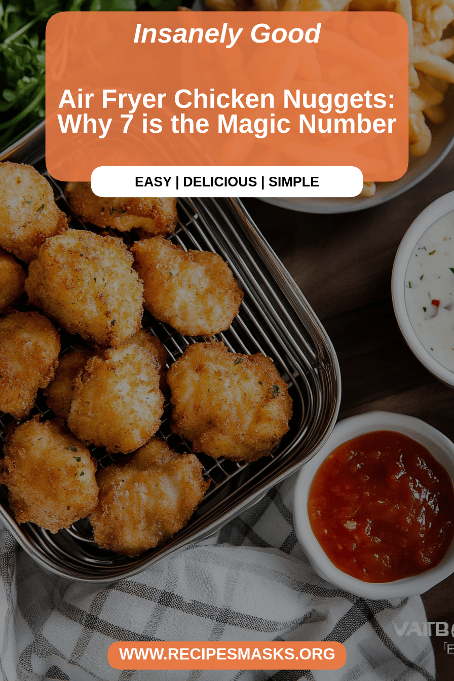 air fryer chicken nuggets final dish beautifully presented and ready to serve