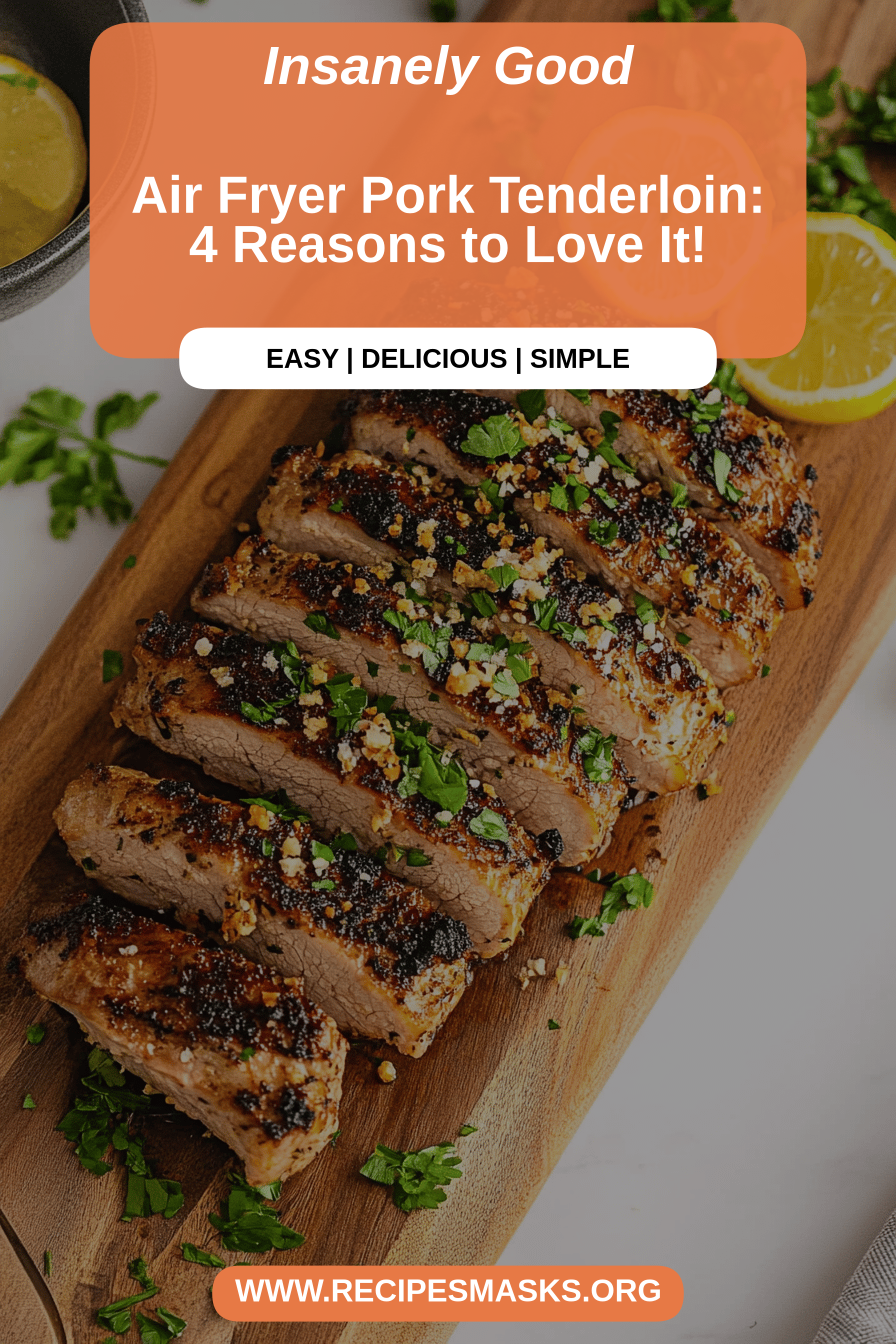 air fryer pork tenderloin final dish beautifully presented and ready to serve