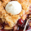 apple cranberry crisp