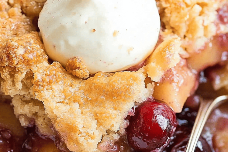 apple cranberry crisp