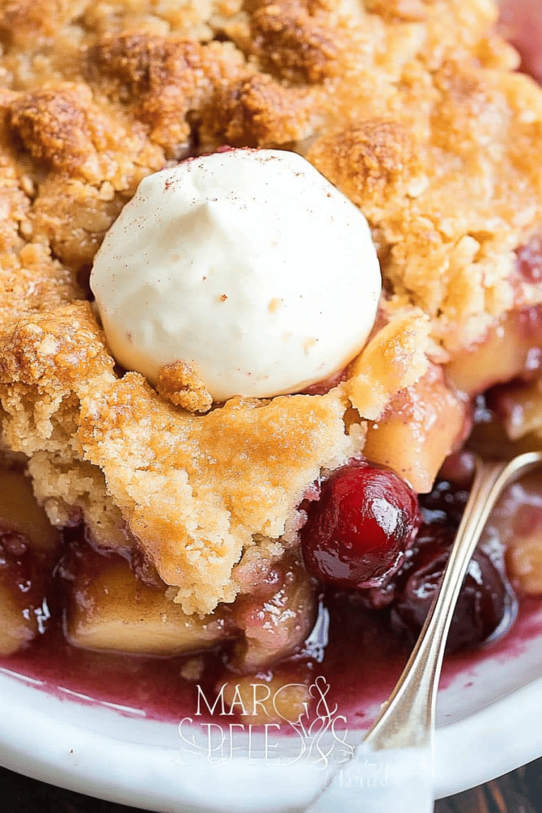 apple cranberry crisp
