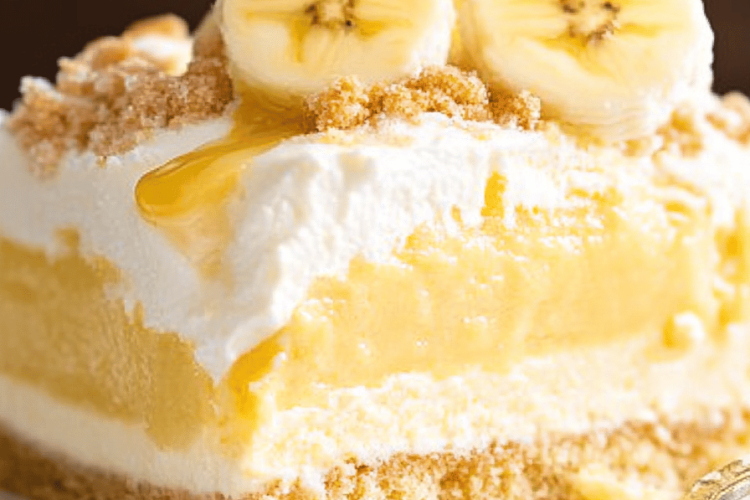 banana pudding poke cake