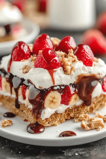 banana split cake