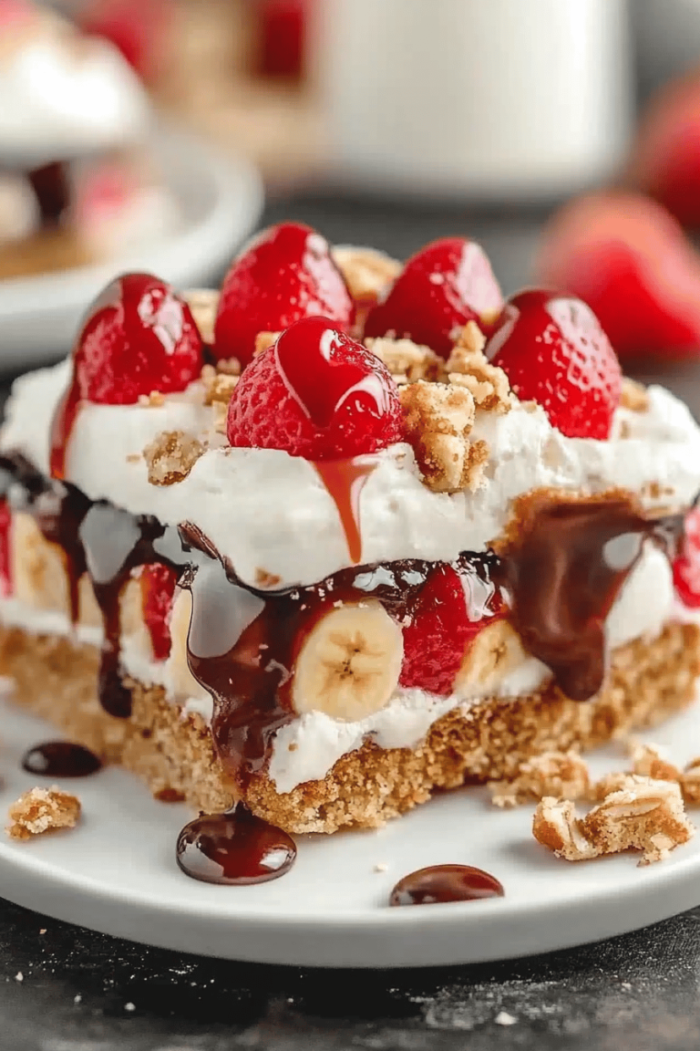 banana split cake