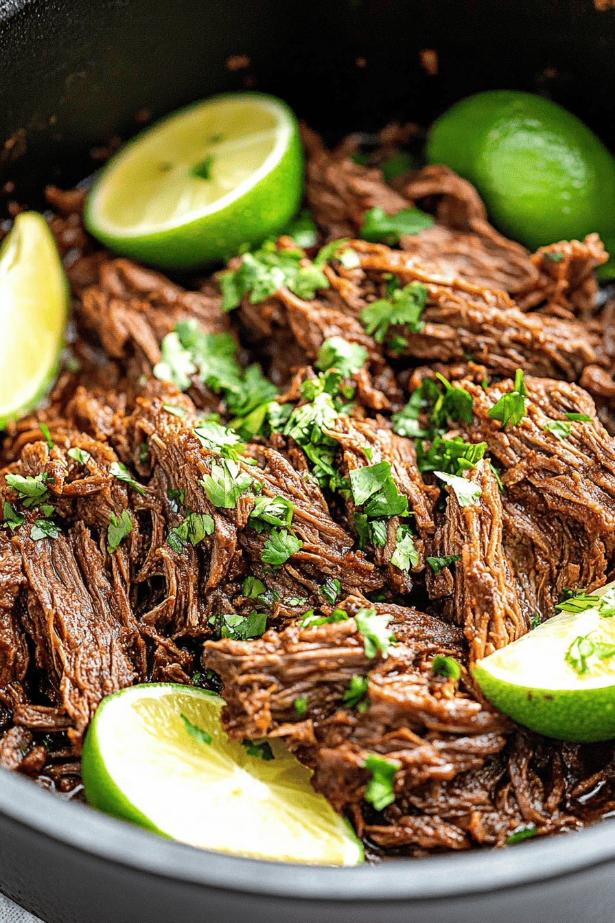 barbacoa beef ingredients organized and measured on kitchen counter