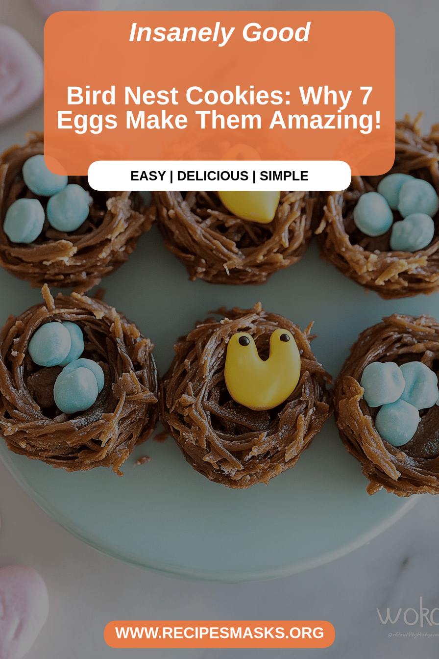 bird nest cookies final dish beautifully presented and ready to serve