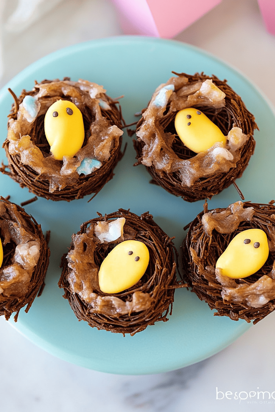 bird nest cookies slice on plate showing perfect texture and swirl pattern
