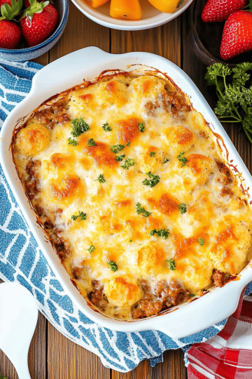biscuits and gravy casserole