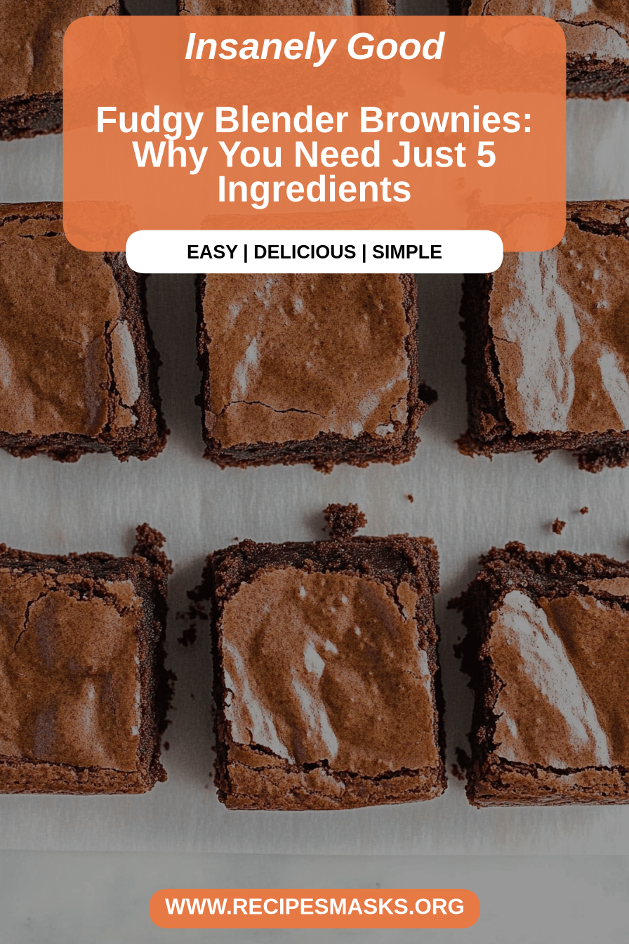 blender brownies final dish beautifully presented and ready to serve