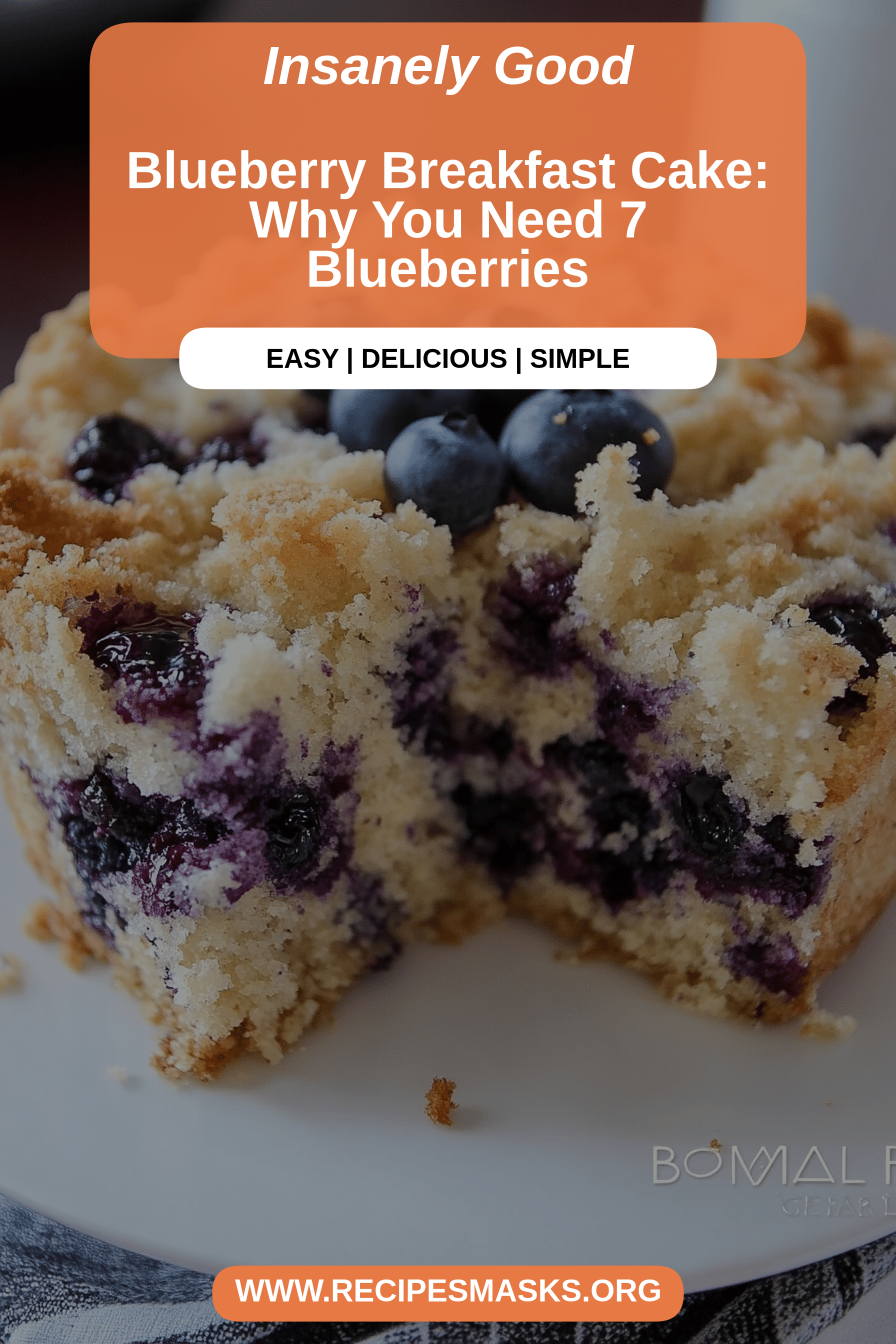 blueberry breakfast cake final dish beautifully presented and ready to serve