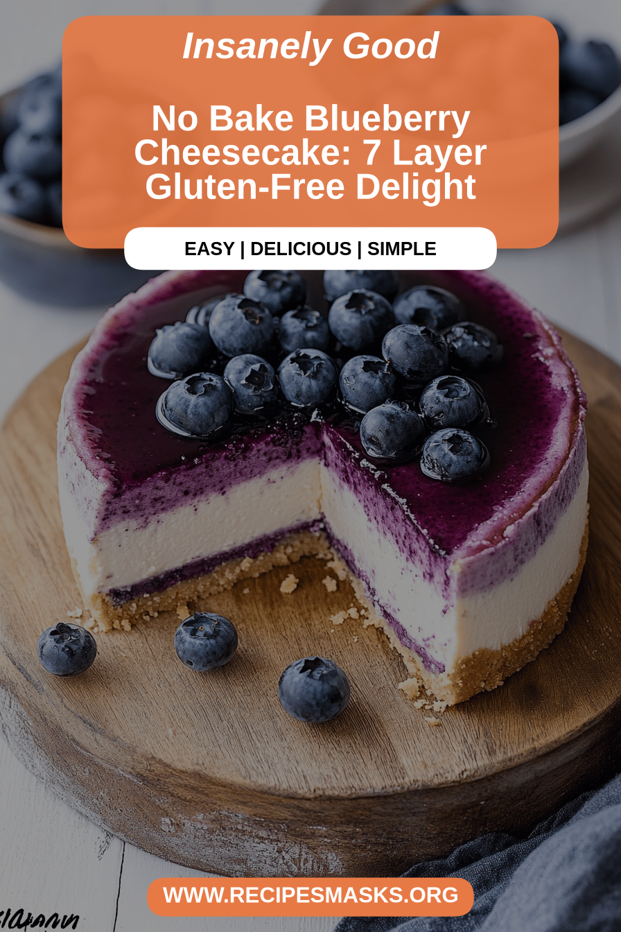 blueberry cheesecake final dish beautifully presented and ready to serve
