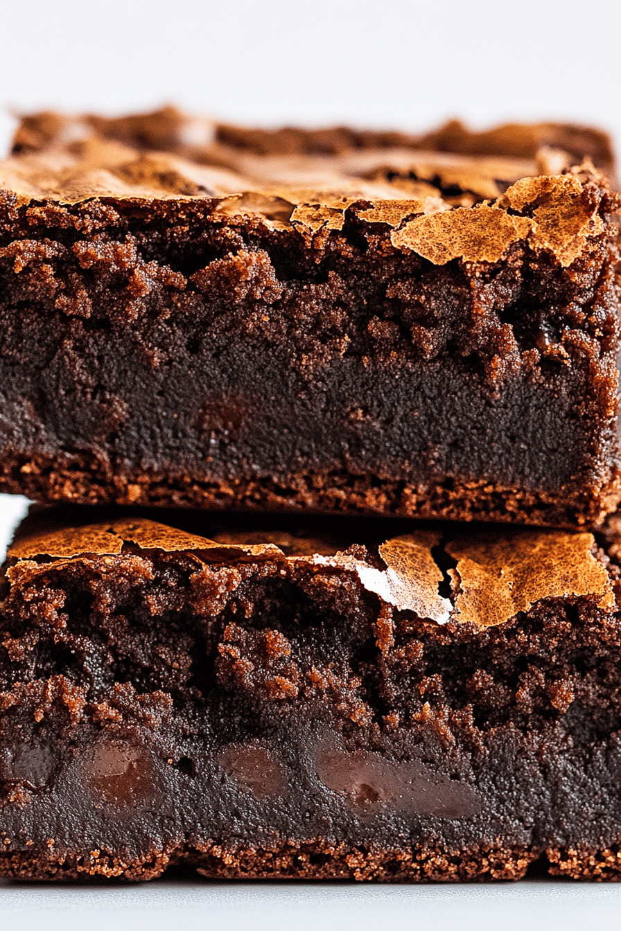 brownies slice on plate showing perfect texture and swirl pattern