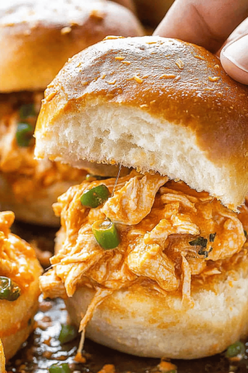 buffalo chicken sliders