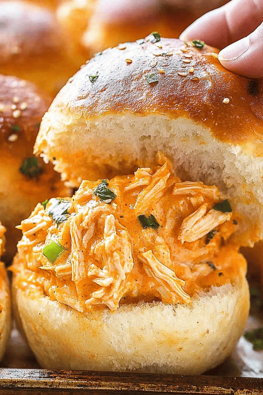 buffalo chicken sliders ingredients organized and measured on kitchen counter