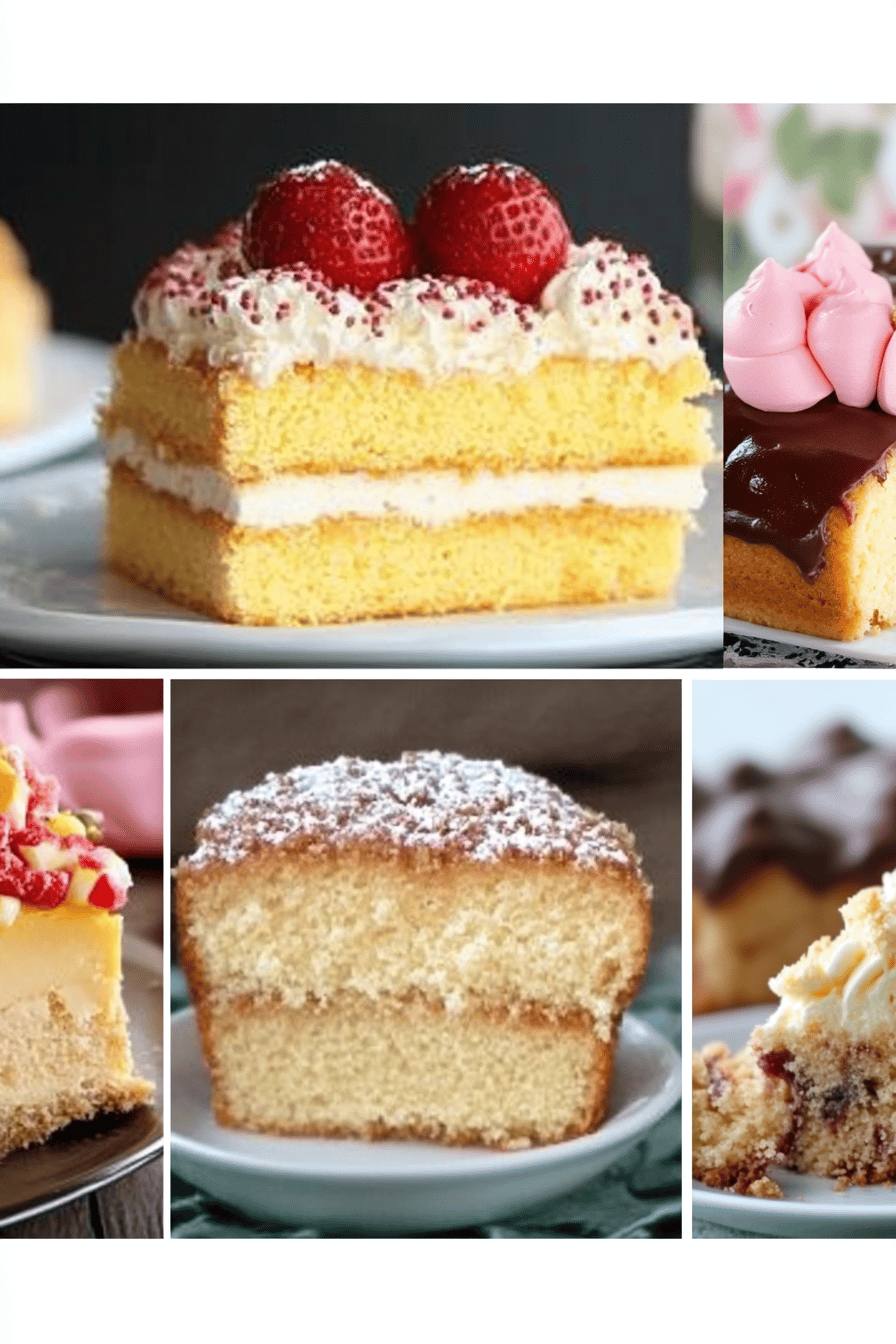 cake mix recipes slice on plate showing perfect texture and swirl pattern