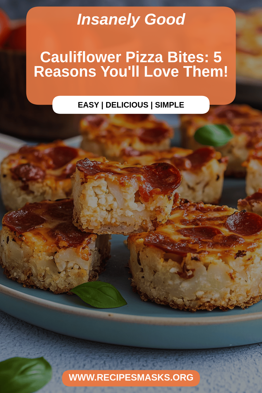 cauliflower pizza bites final dish beautifully presented and ready to serve