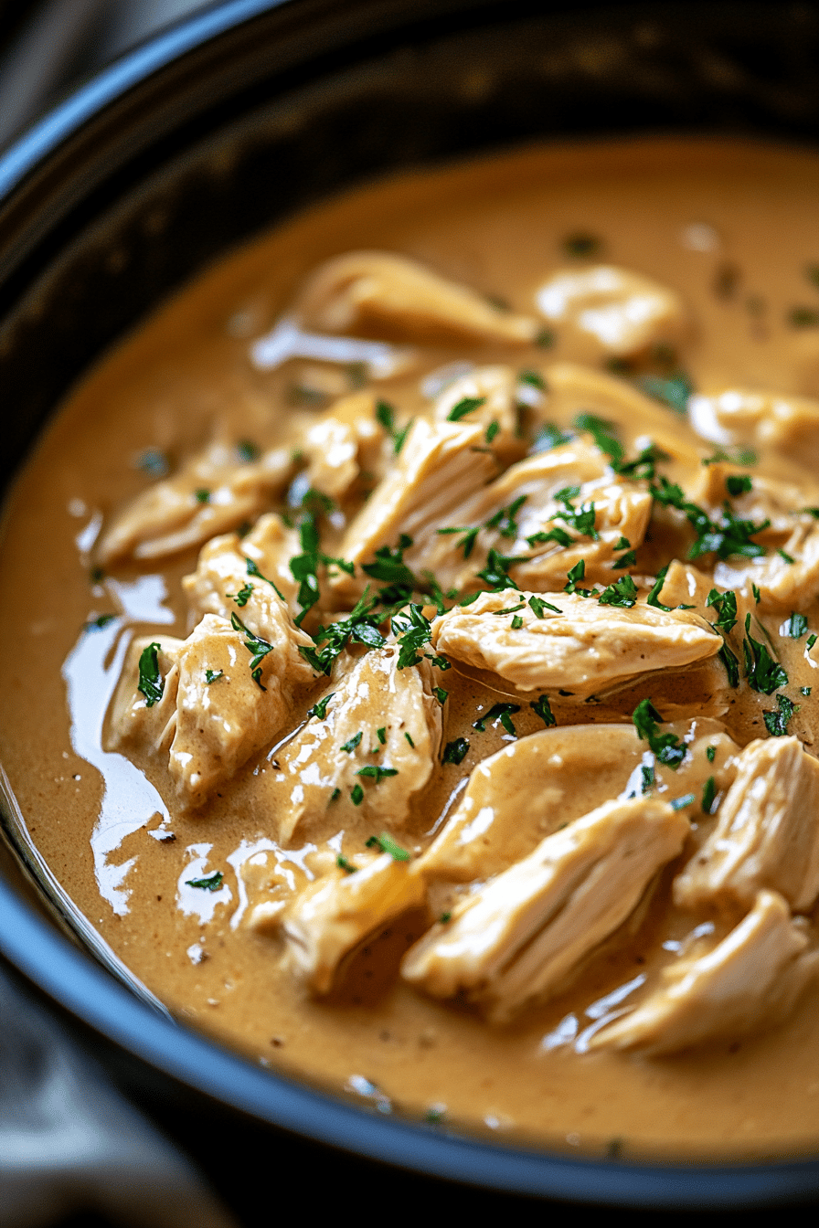 chicken gravy slice on plate showing perfect texture and swirl pattern