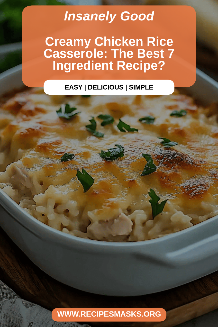 chicken rice casserole final dish beautifully presented and ready to serve