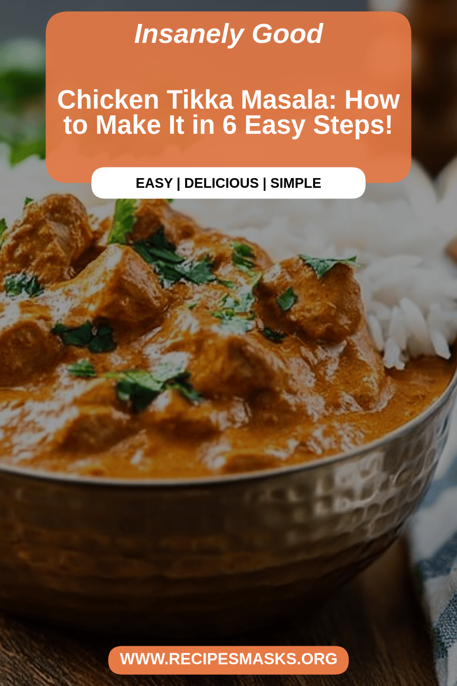 chicken tikka masala final dish beautifully presented and ready to serve