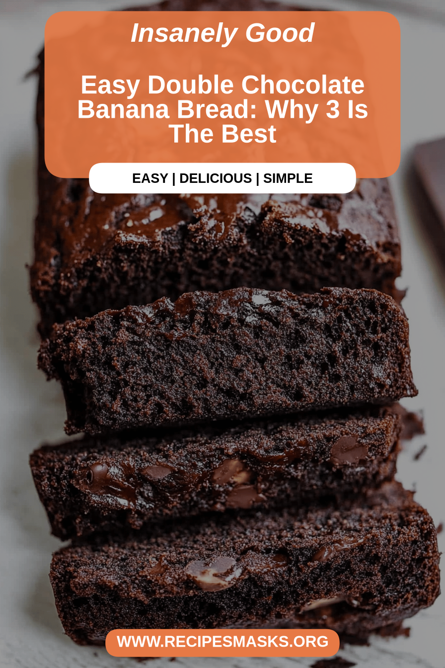 chocolate banana bread final dish beautifully presented and ready to serve