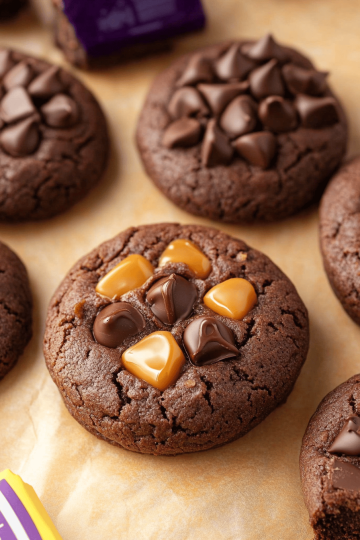 chocolate caramel cookies