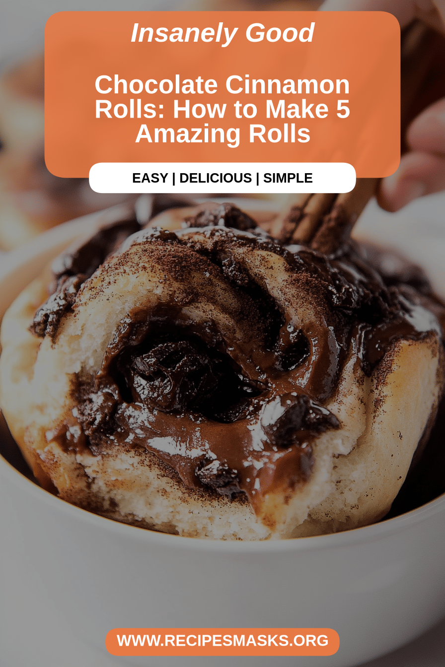 chocolate cinnamon rolls final dish beautifully presented and ready to serve