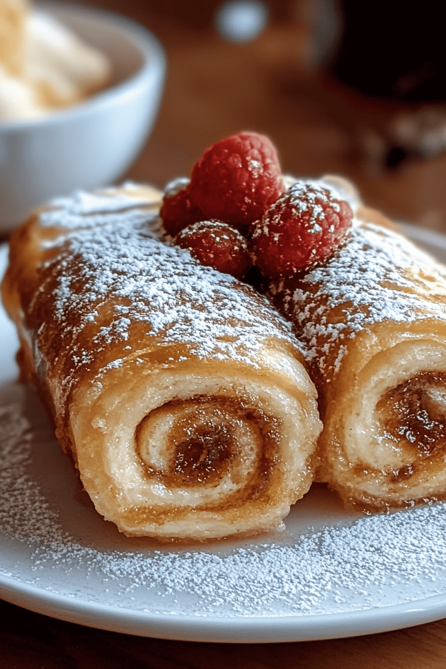 cinnamon roll french toast ingredients organized and measured on kitchen counter