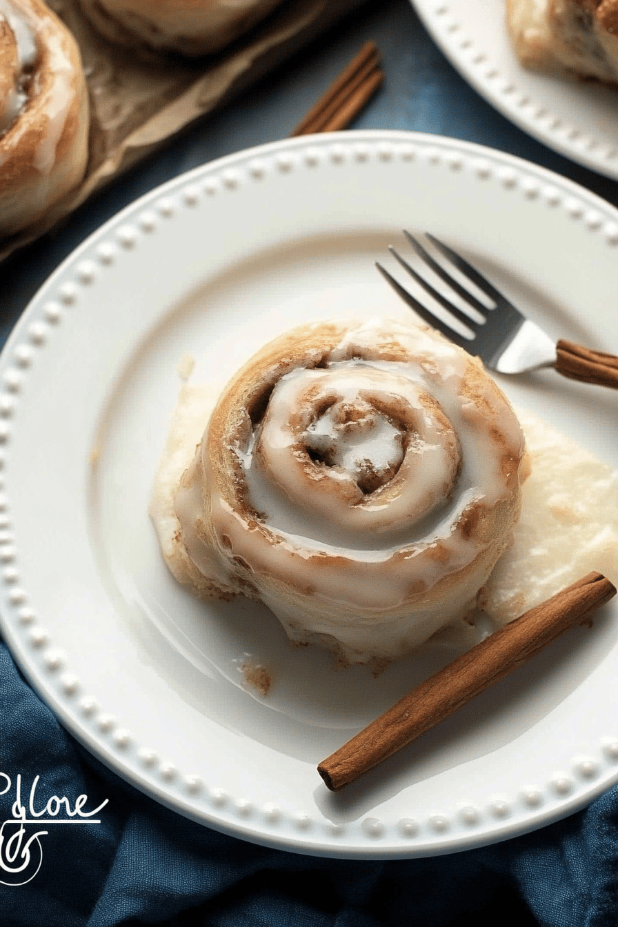 cinnamon rolls ingredients organized and measured on kitchen counter
