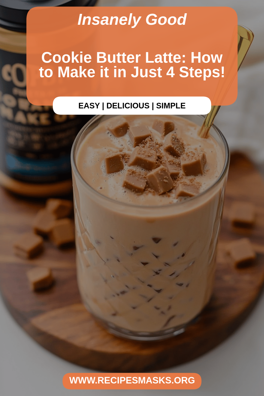 cookie butter latte final dish beautifully presented and ready to serve