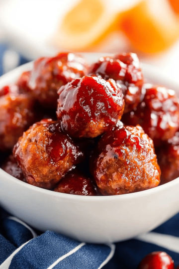 cranberry orange meatballs