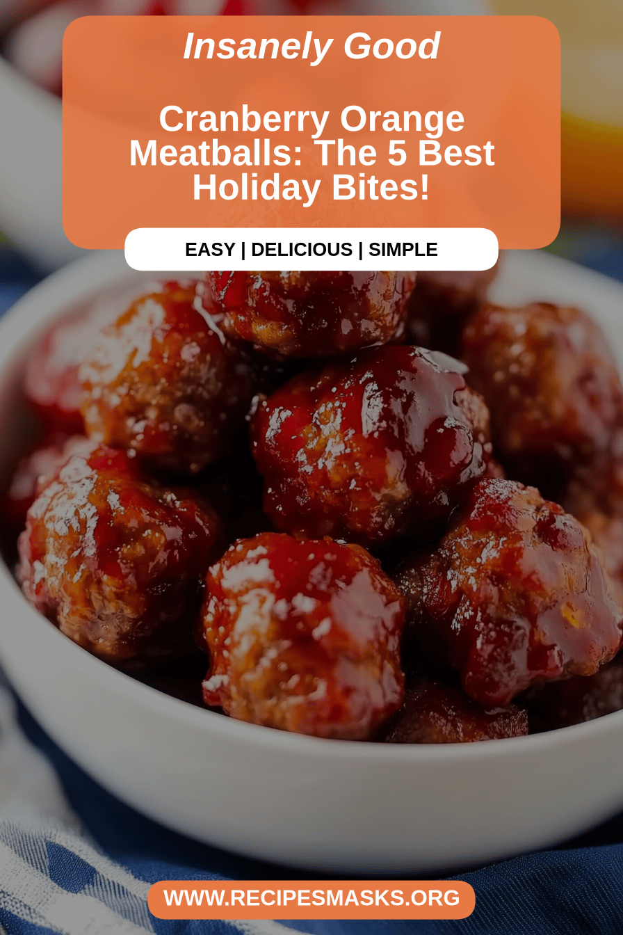 cranberry orange meatballs final dish beautifully presented and ready to serve