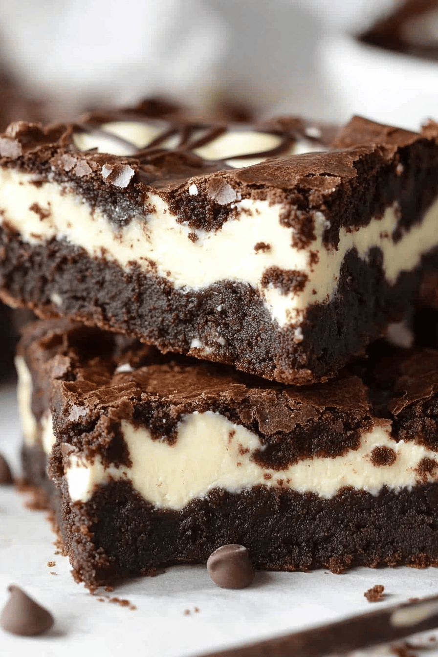 cream cheese brownies ingredients organized and measured on kitchen counter