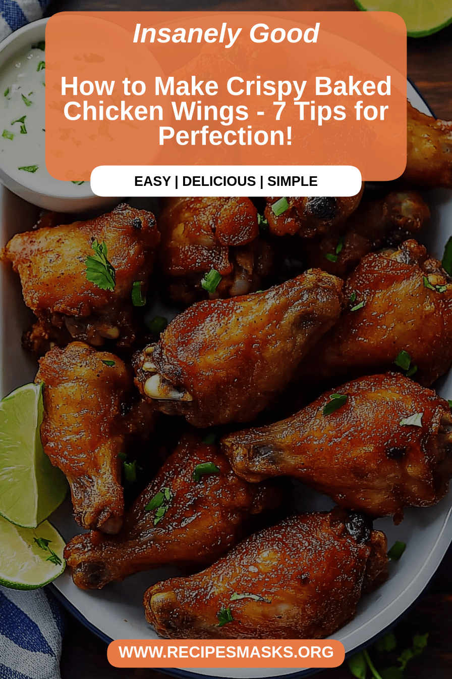 crispy baked chicken wings final dish beautifully presented and ready to serve