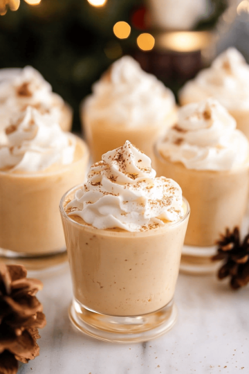 eggnog pudding shots