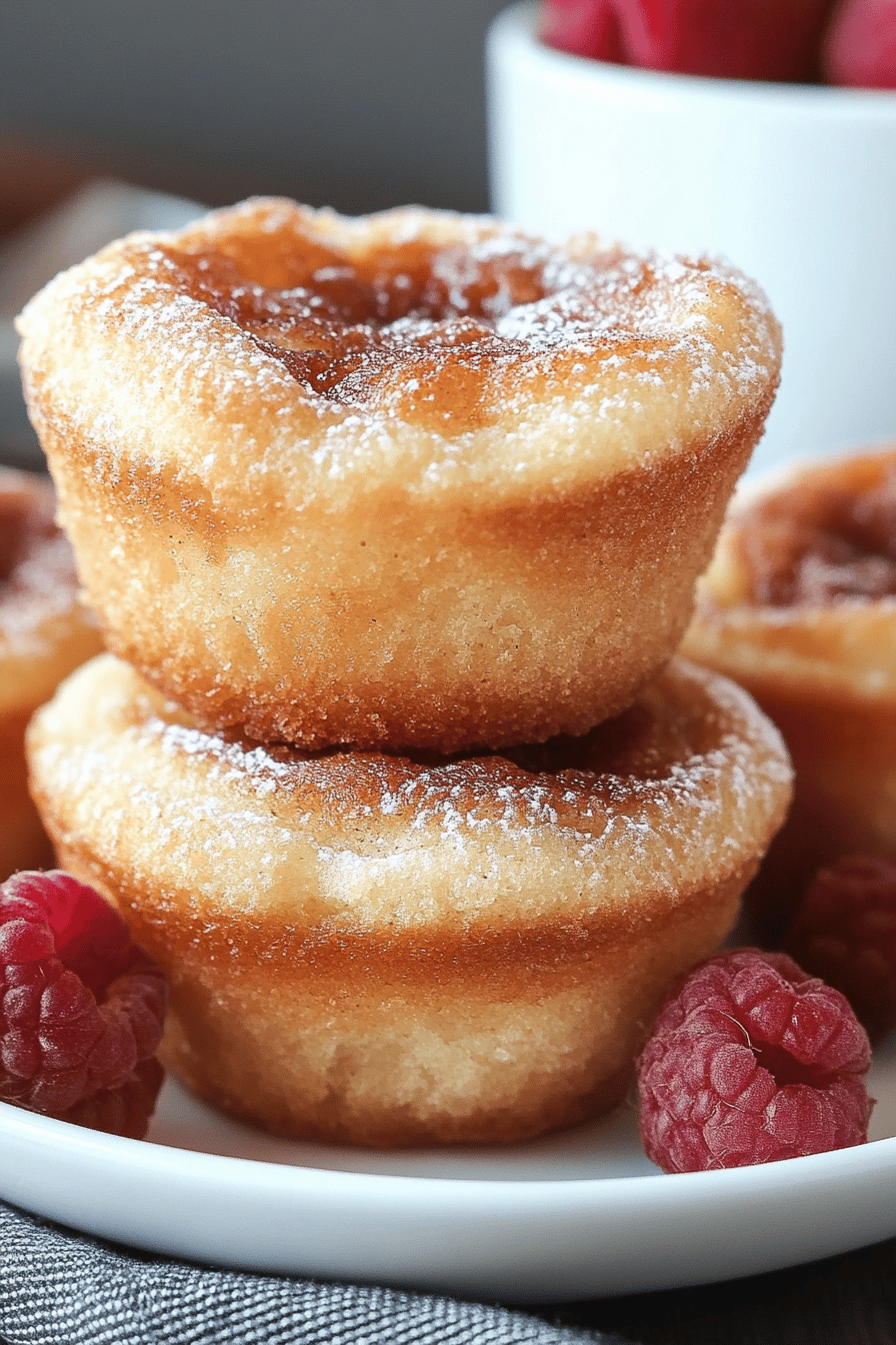 french toast muffins slice on plate showing perfect texture and swirl pattern