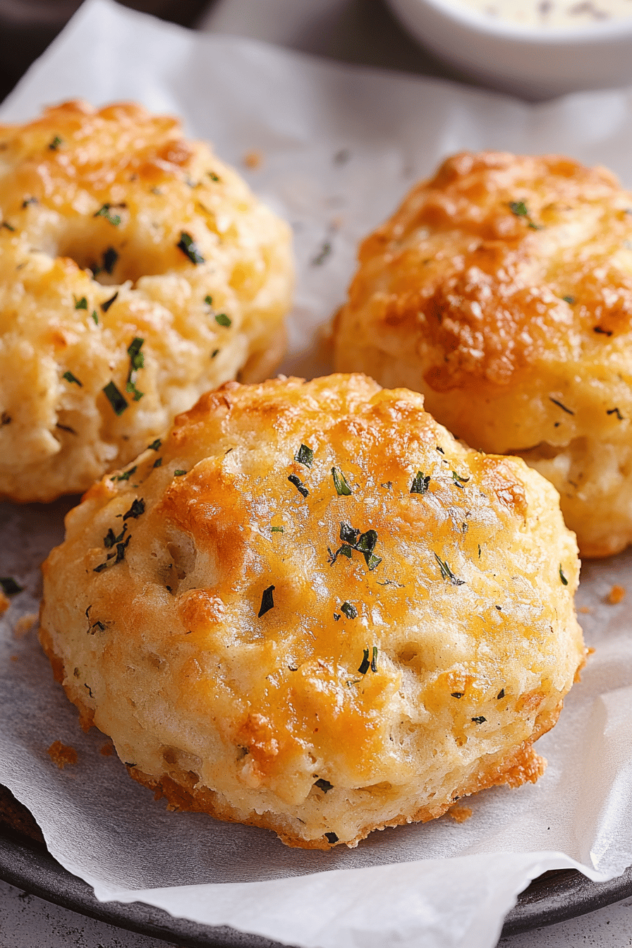 garlic biscuits slice on plate showing perfect texture and swirl pattern