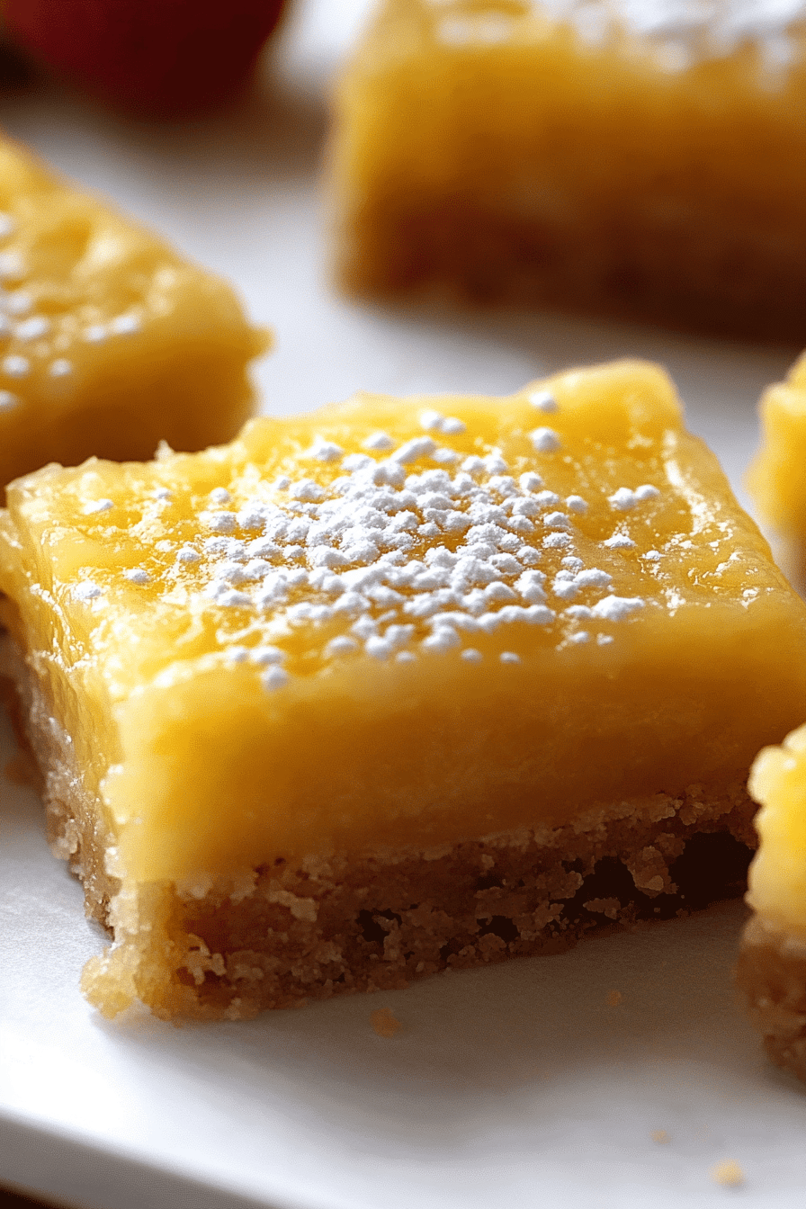 gluten-free lemon bars ingredients organized and measured on kitchen counter