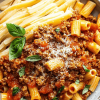 ground chicken bolognese